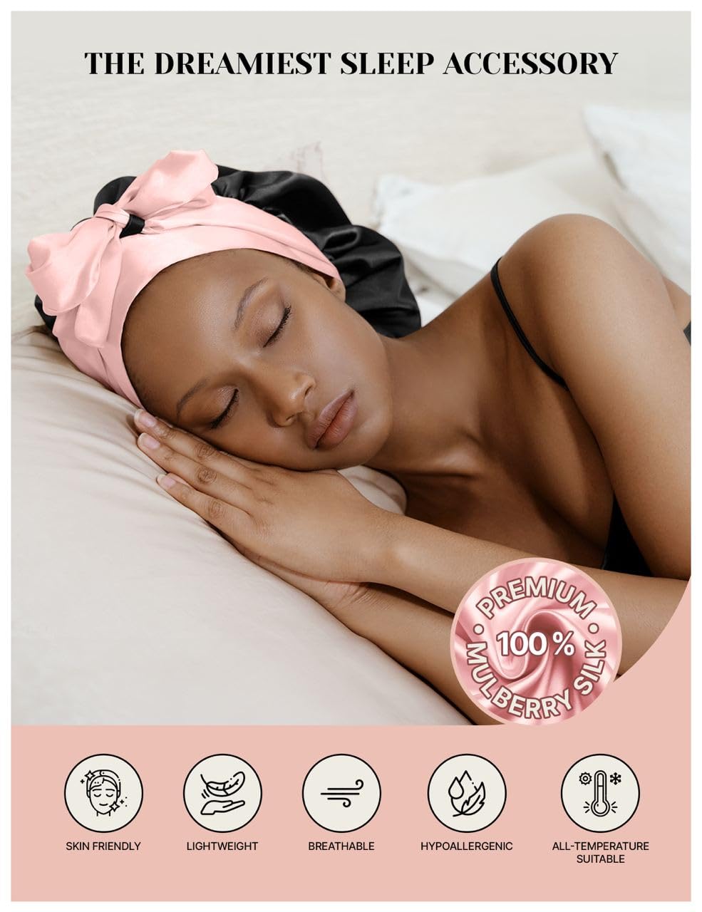 Reversible two-tone silk bonnet offers versatile looks and mood shifts