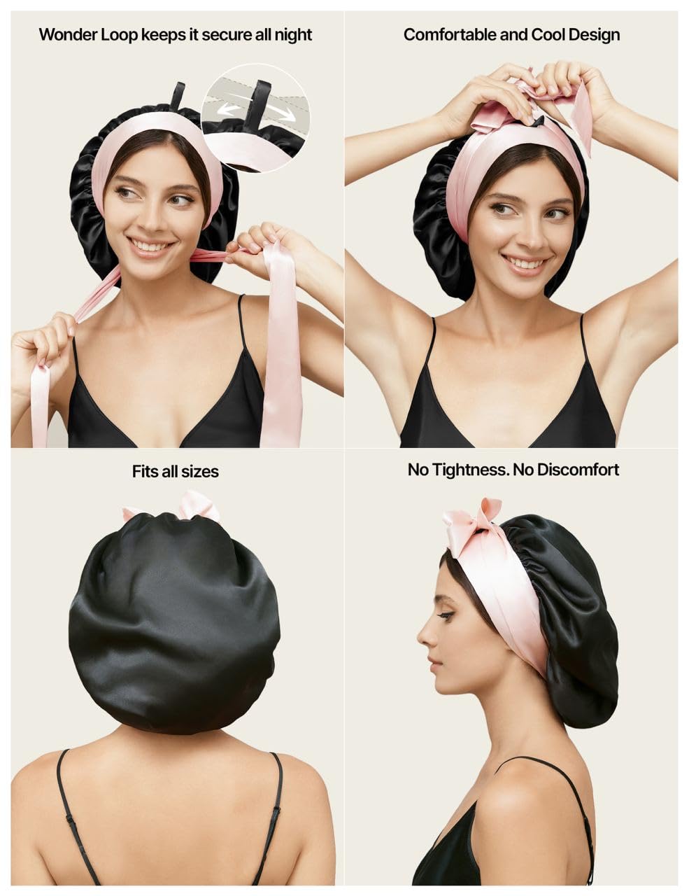 Wonder Family bonnet with ribbon fixation provides gentle edge protection