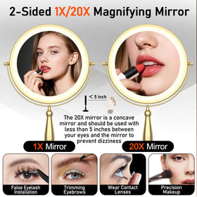 WOOCICA 5000mAh rechargeable mirror for extended use