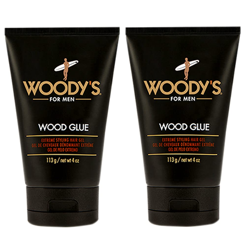 Woody's Hair Gel extreme hold bottle delivers gravity-defying control for bold styles
