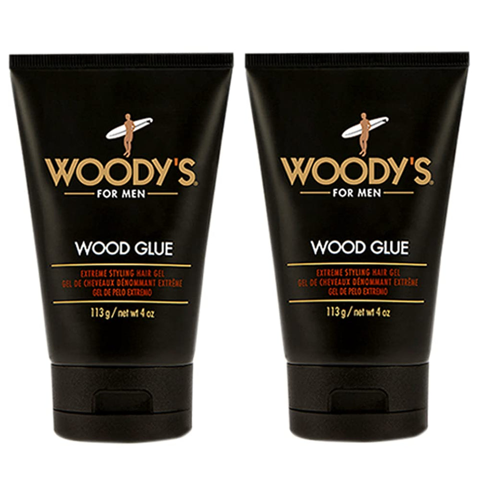 Woody's Hair Gel extreme hold bottle delivers gravity-defying control for bold styles