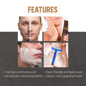 Woody's Shave Butter in a morning routine setup suggesting a calm post-shave ritual