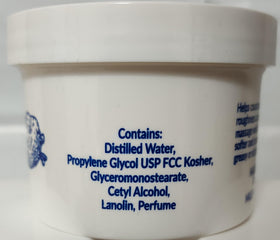 Lotion texture swirl of Wool Wax AT-10 illustrates quick absorption with a non-greasy finish