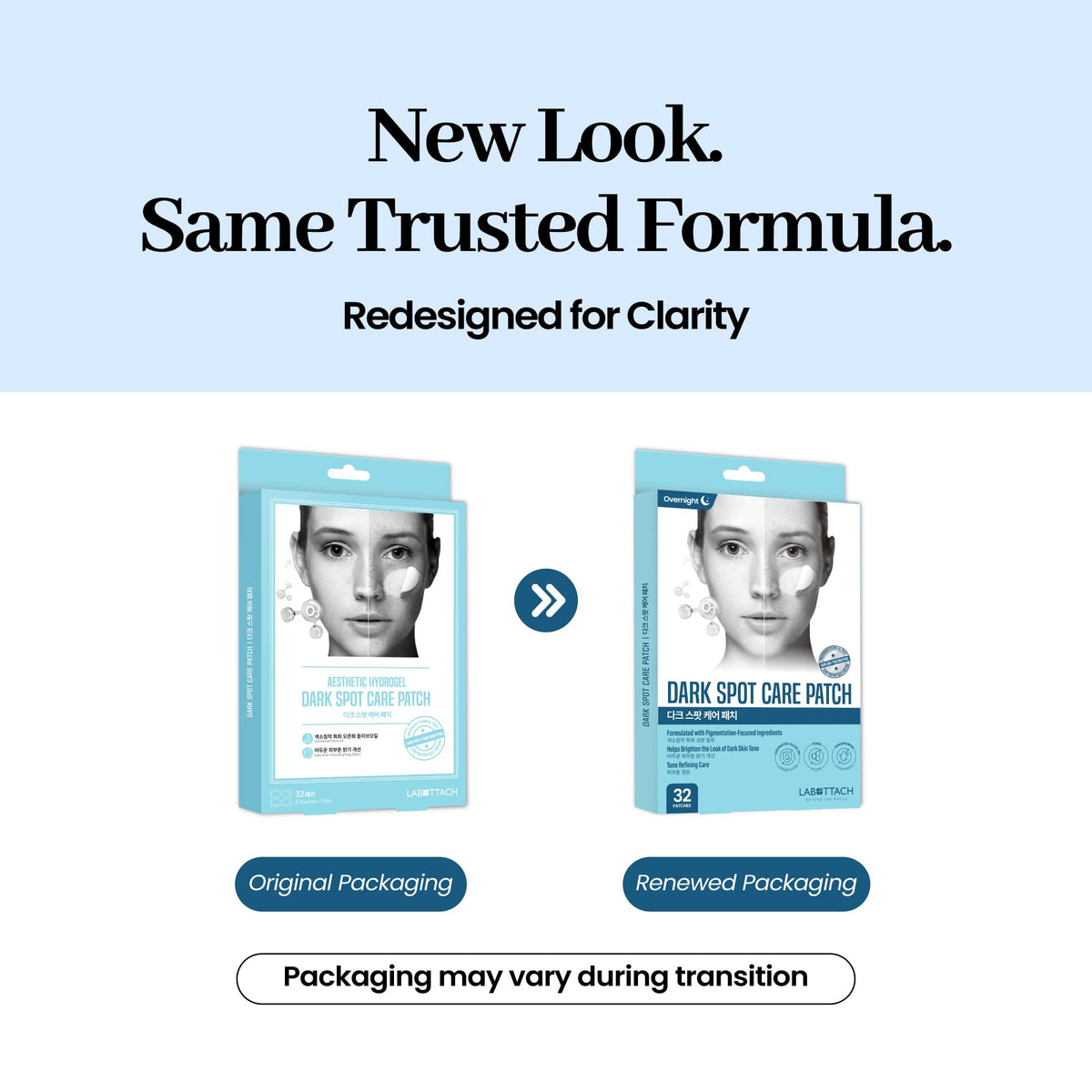 Wooshin Labottach hydrogel brightening patch targets discoloration and evens tone