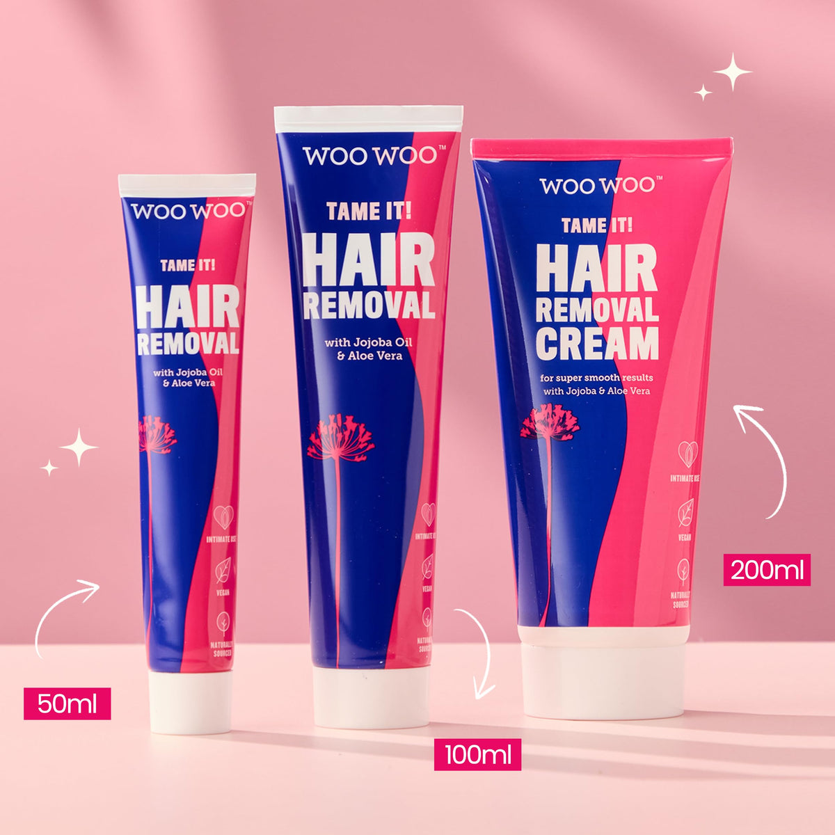WOOWOO Tame It vegan paraben-free label highlight clean formula.