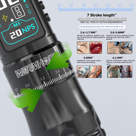 Wormhole Tattoo aluminum body for durable, lightweight handling