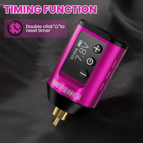 Wormhole Tattoo Battery Pack Dot mode preserves power for delicate lines.
