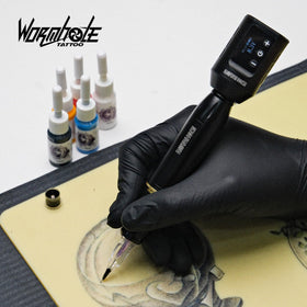 Wormhole Tattoo black color gun showcases sleek, professional appearance.