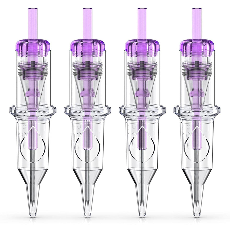 Wormhole Tattoo 50-piece cartridge needles set for precise lining.