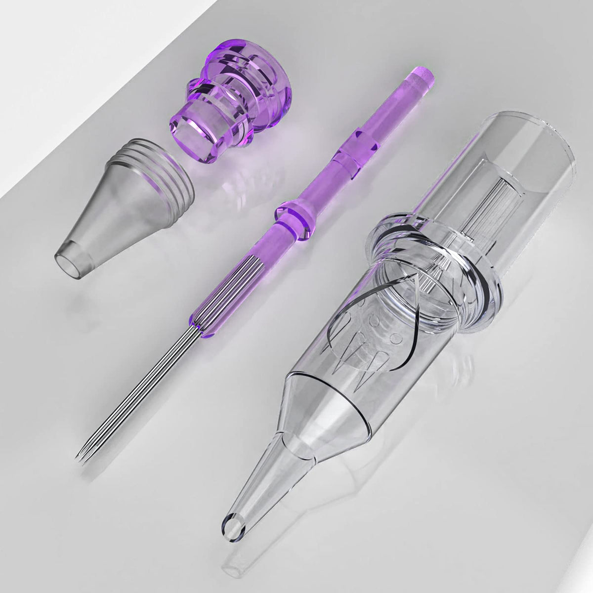 Wormhole Tattoo compatible cartridge needles fit standard grips and pen machines.