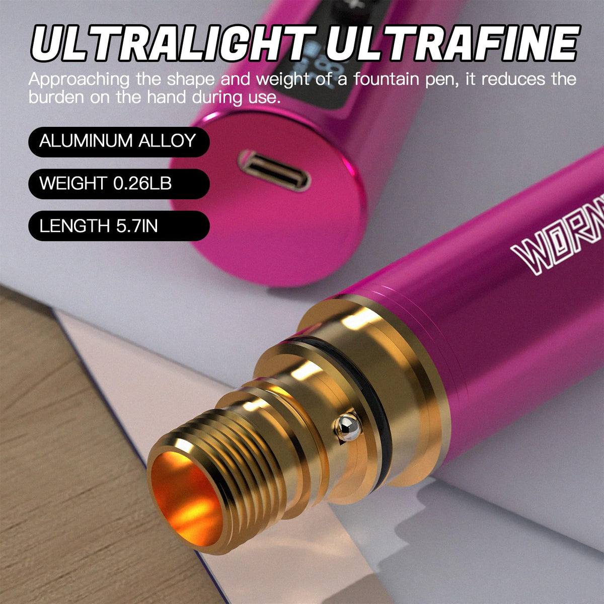 Wormhole regular ink delivers smooth color for precise eyebrow work.