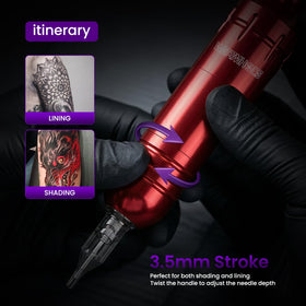 Wormhole Tattoo Kit 20-cartridge needles pack for versatile techniques