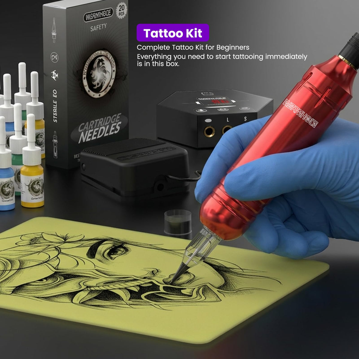 Wormhole Tattoo Kit detailed specs chart for informed setup
