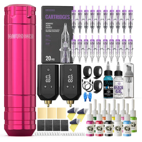 Wormhole Tattoo pink wireless pen offers precise line work.