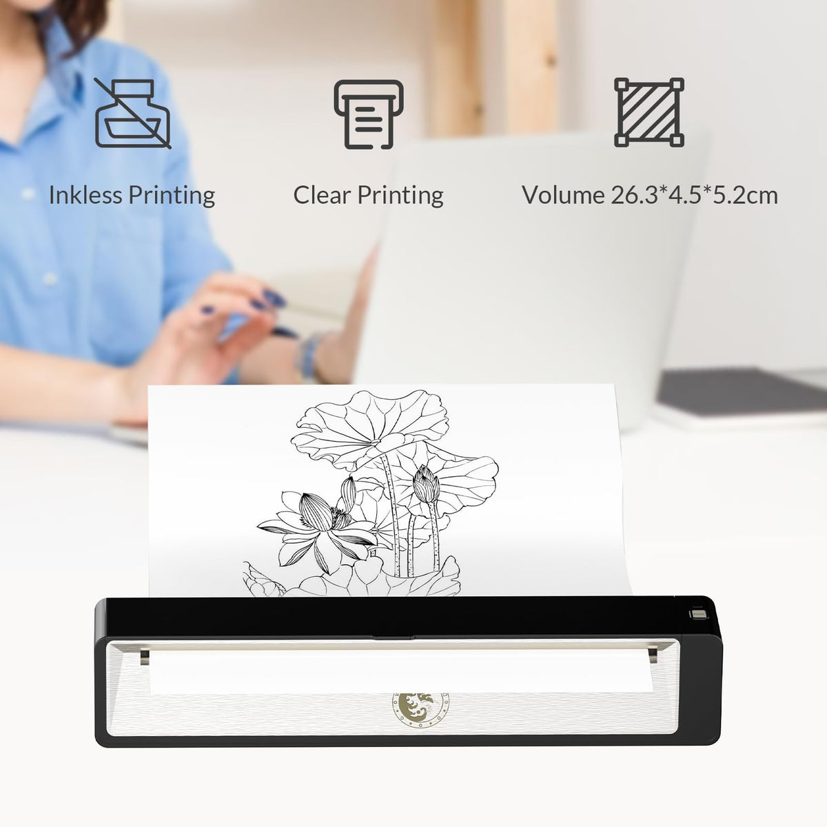 Wormhole Tattoo stencil printer 2500mAh battery for mobile use