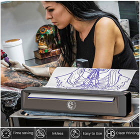 Wormhole Tattoo stencil printer app interface demonstrating easy image uploads.