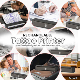 Wormhole Tattoo stencil printer inkless thermal printing for clean lines.