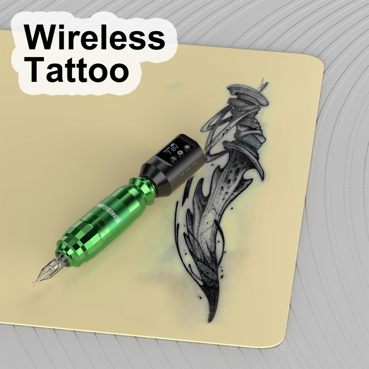 Wormhole Tattoo WB11-A timing function tracks minutes spent tattooing.