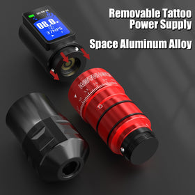 Wormhole Tattoo wireless gun highlighting seven stroke lengths for versatility