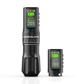 WORMHOLEPRO Aquila wireless tattoo machine front view for precise lines
