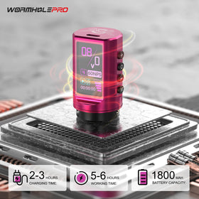WORMHOLEPRO digital LED display shows clear settings at a glance.