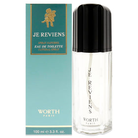 Worth Je Reviens EDT bottle displays timeless elegance and day-to-night versatility.