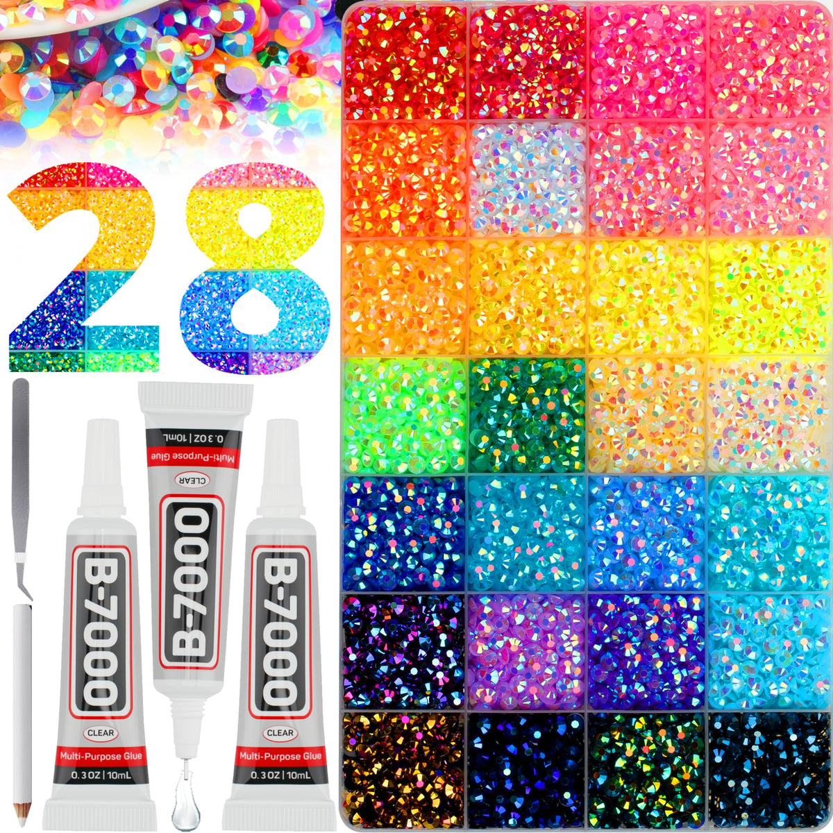 Worthofbest 5mm rhinestones for bold tumbler decor with AB sparkle