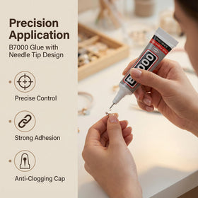 Worthofbest B-7000 glue tubes for strong, clear bonding.