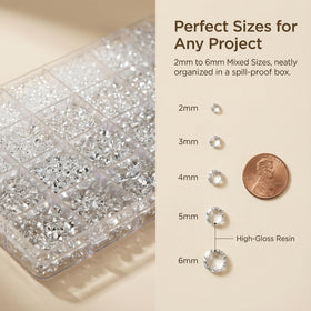 Worthofbest 3mm rhinestones ideal for intricate nail art designs.