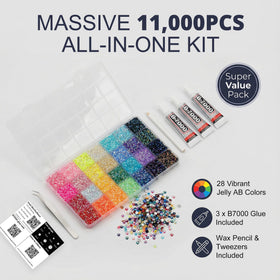 Worthofbest jelly AB colors in 28 colors for vibrant crafts
