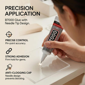Worthofbest precision tweezers for exact placement of tiny rhinestones