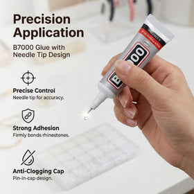 Worthofbest precision tweezers—precise gem placement for intricate designs.