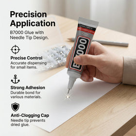 Worthofbest precision tweezers for exact rhinestone placement.