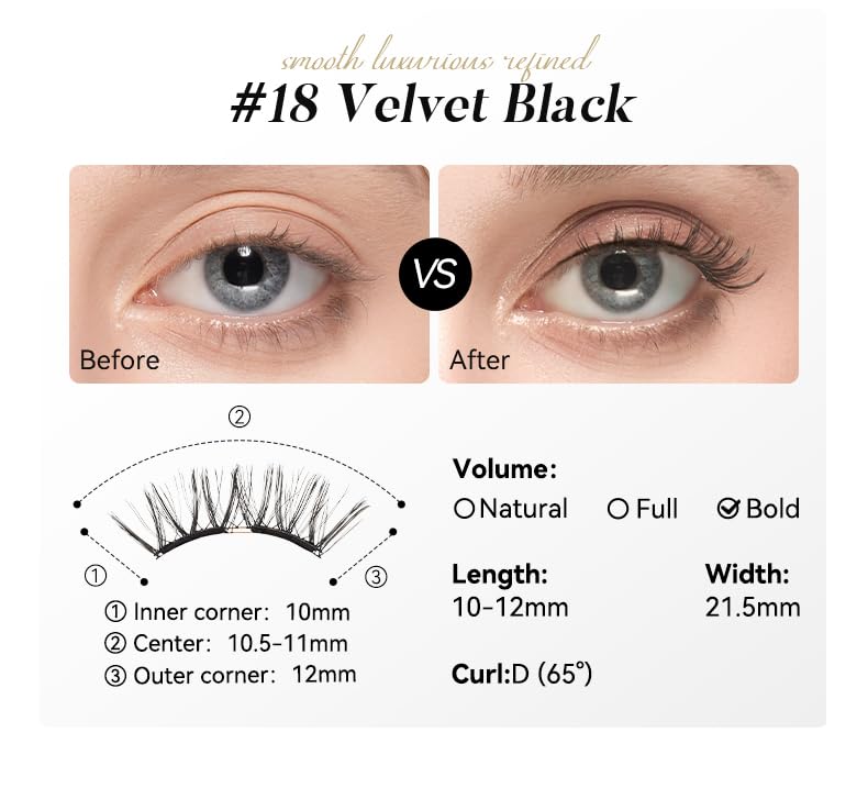 WOSADO lightweight 0.034g lashes provide feather-light comfort