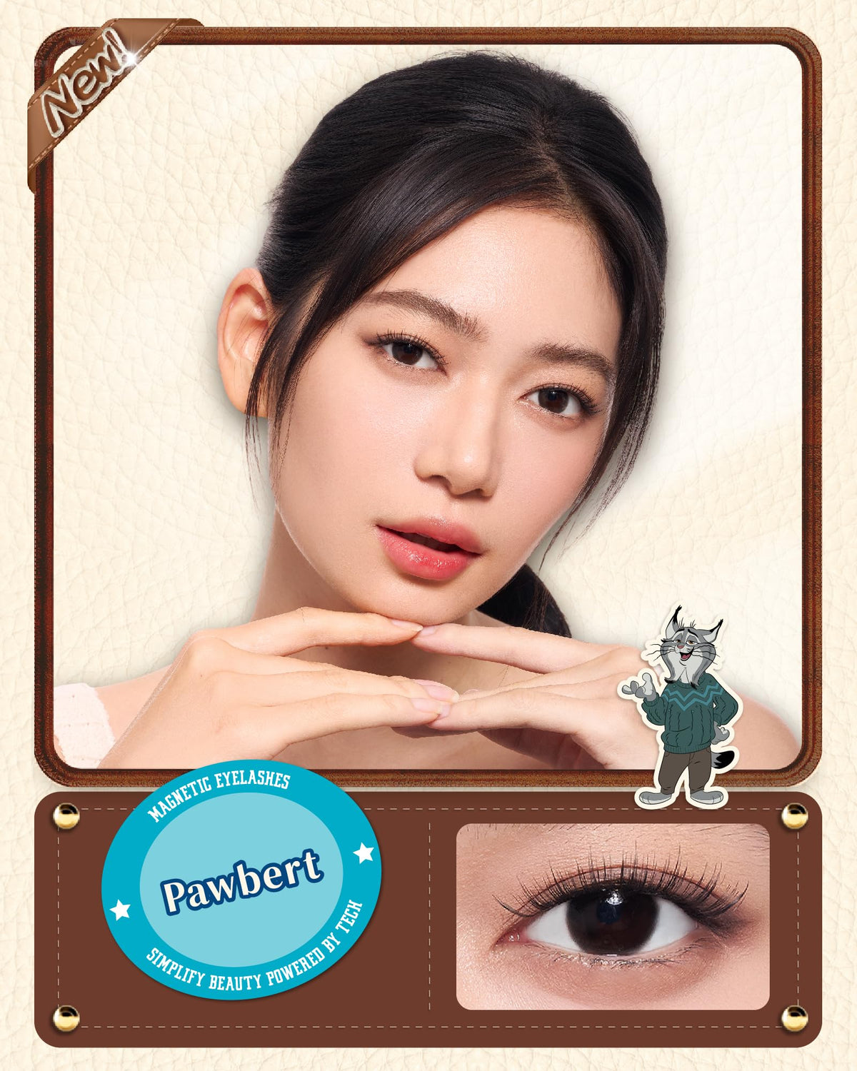 WOSADO Pawbert waterproof lashes withstand workouts and rainy days.