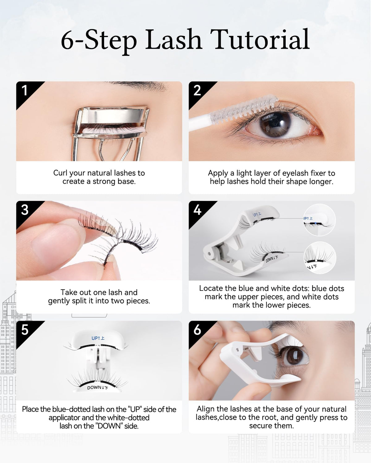 WOSADO reusable magnetic lashes offer multiple uses without glue.