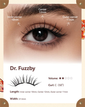 Glue-free, reusable WOSADO Dr.Fuzzby lashes ready for multiple wearings