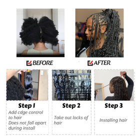 Wosama balayage and ombre color options for boho looks.