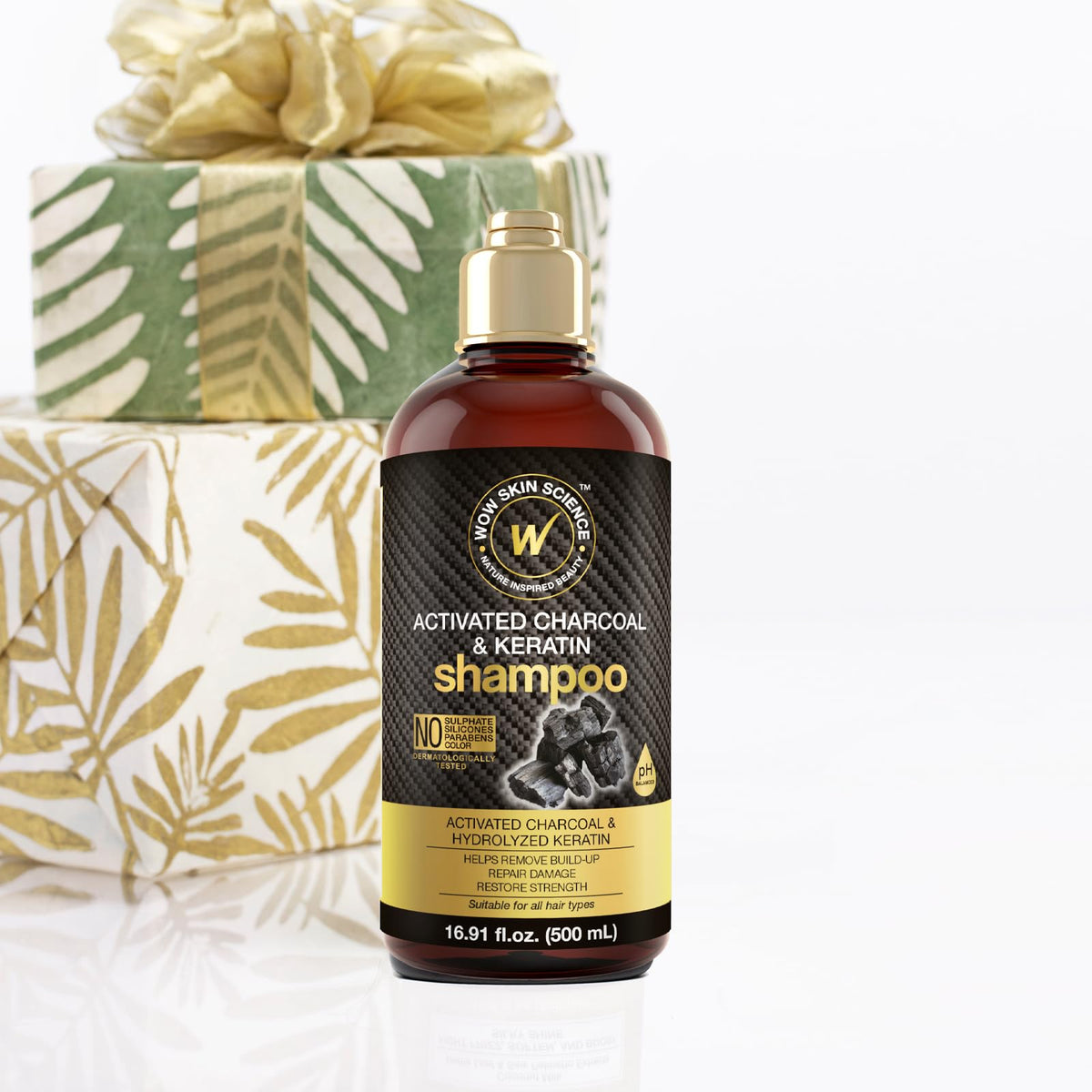 WOW Skin Science Shampoo with vitamin B5 for hydration.