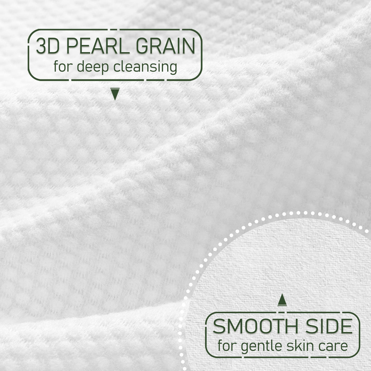 WOWOTEX bamboo rayon biodegradable material emphasizes eco-friendly skincare choice.