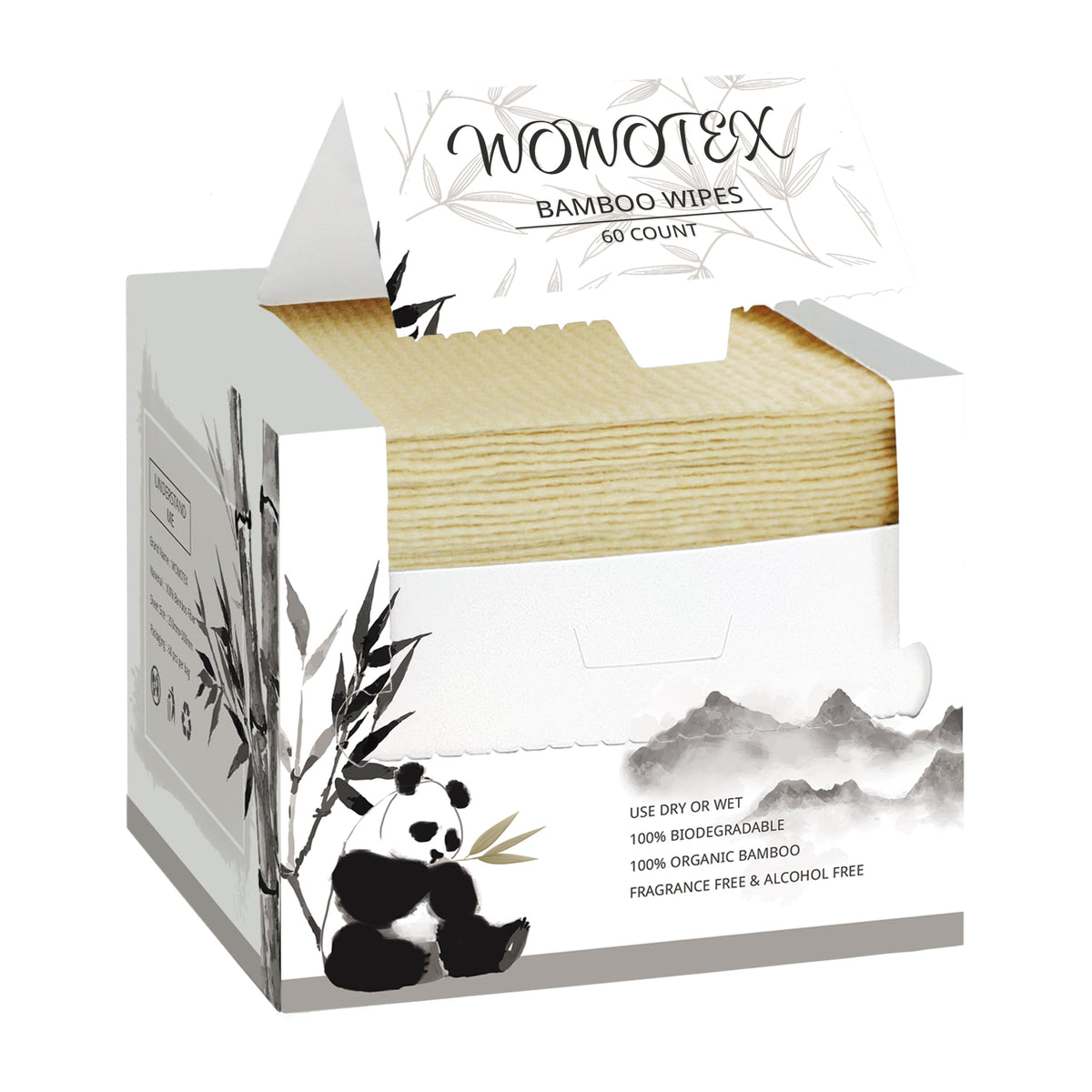 WOWOTEX bamboo rayon face towel large pack – soft, gentle daily cleansing.