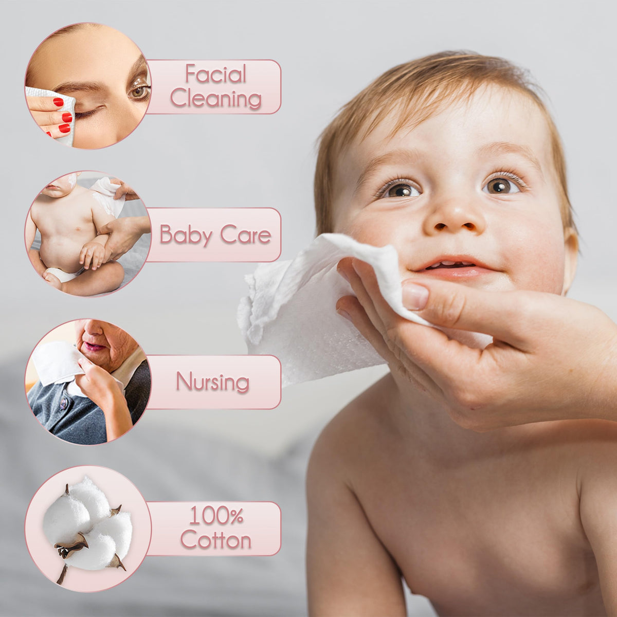 WOWOTEX biodegradable towel display emphasizes eco-friendly one-time-use solution