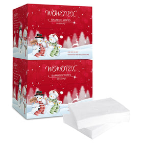 WOWOTEX Christmas Style disposable face towel ready for easy daily cleansing