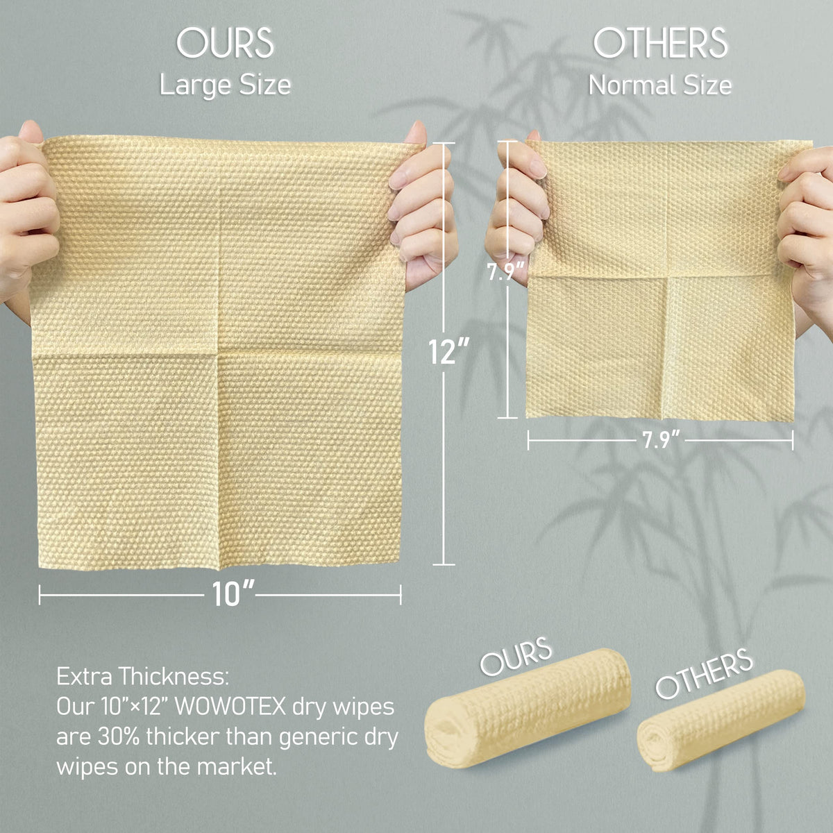 WOWOTEX disposable face towels – soft, absorbent for quick makeup removal.