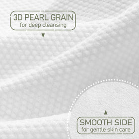 WOWOTEX extra thick soft viscose towel texture for gentle cleansing.