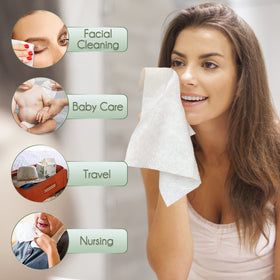 WOWOTEX travel-friendly towel set for quick cleansing on the go.
