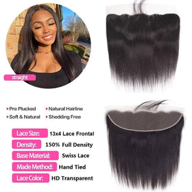Wowqueen Beauty frontal detail with baby hairs for a natural edge.