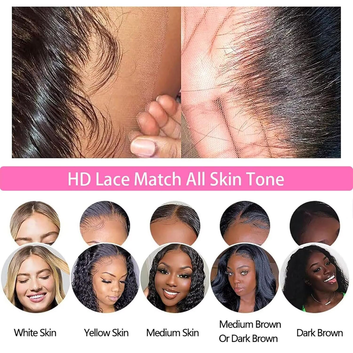 Wowqueen Beauty natural black 1B bundles for authentic shade matching.