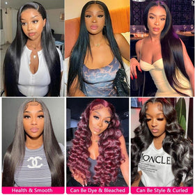 WOWQUEEN natural black straight bundles ready to style