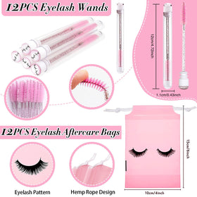 WOZUTUNT cleaning brushes precise tools for residue removal on lashes.
